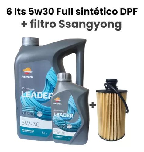 Lts Aceite W Dpf Repsol Filtro De Aceite Ssangyong Cuotas Sin