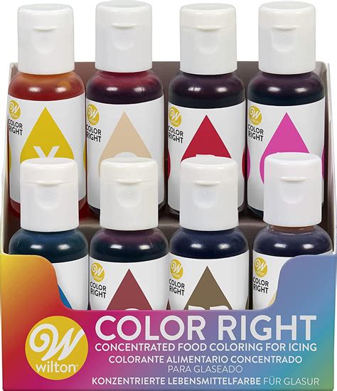 Wilton Color Right Food Coloring Set 8 Colors Performance Formula