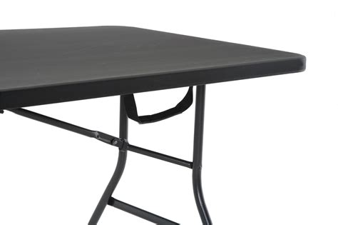 Cosco 14678blk1 Deluxe 6 Foot X 30 Inch Half Blow Molded Folding Table