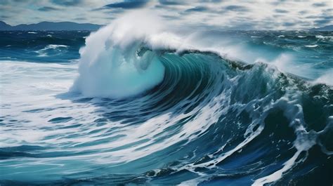 Download Ai Generated Ocean Waves Royalty Free Stock Illustration