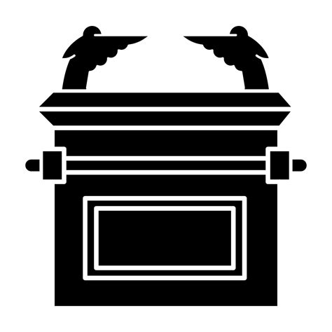 Ark Of The Covenant Glyph Icon Bible Story Golden Ark Of God And