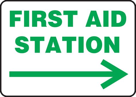 First Aid Station Safety Sign Mfsd980