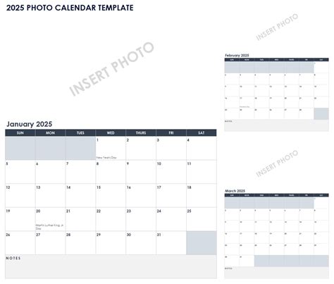 15 Free 2025 Monthly Calendar Templates Smartsheet