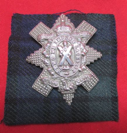 Stewarts Military Antiques British Wwi Wwii Black Watch Cap Badge