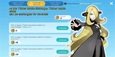 Pokémon Unite Legacy Trainer Cynthia Showdown Event Guide And Tips