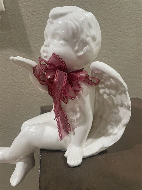 Cherub Blowing Kisses Large Shelf Sitter Part Of Collection EBay