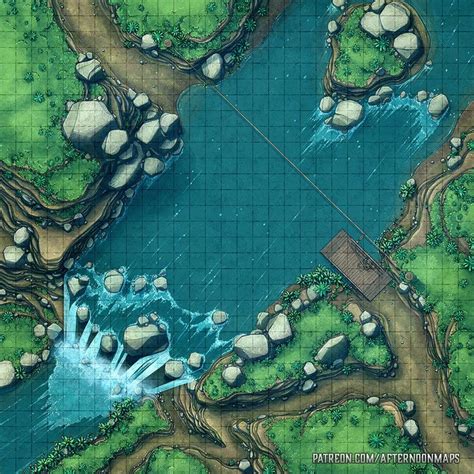 Waterfall Crossing Battle Map - Launch | Afternoon Maps