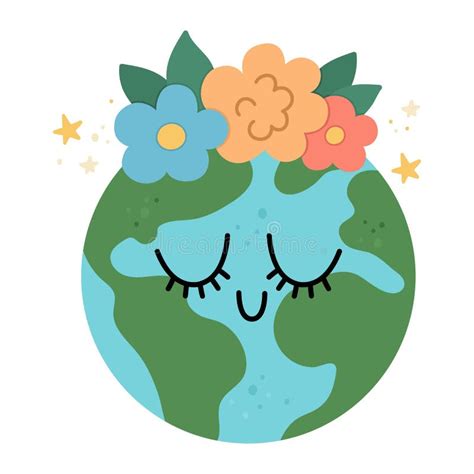 Smiling Planet Earth Stock Illustration Illustration Of Clip