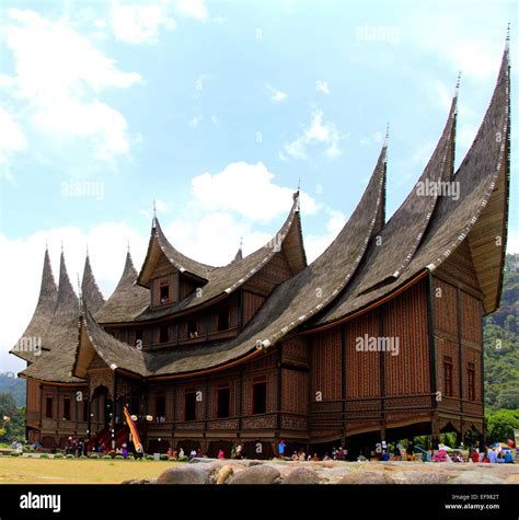 Pagaruyung Palace I West Sumatra Traditional House Arcitecture Stock