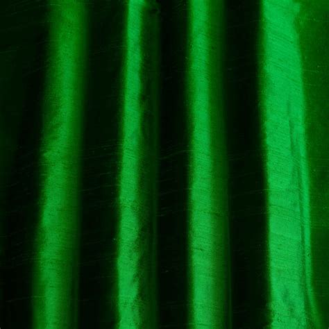 S 110 Emerald Green Dupioni Silk Silks Unlimited