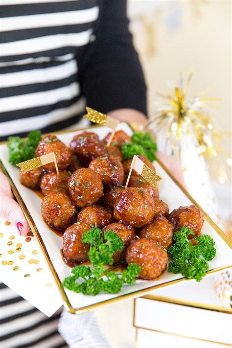 Party Appetizer Sweet N Spicy Meatballs Pizzazzerie