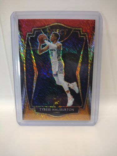 Rc Panini Select Tyrese Halliburton Premier Red White Orange