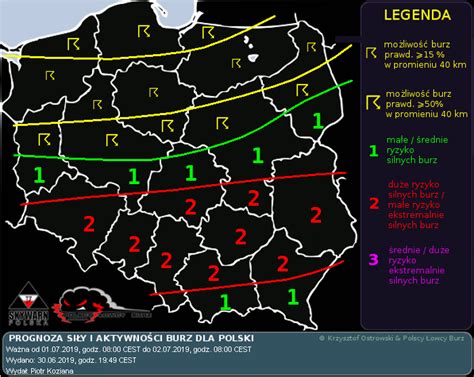 prognoza01 07 Polscy Łowcy Burz Skywarn Polska