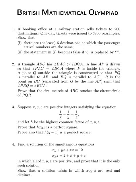 1998年BMO数学竞赛BMO2真题