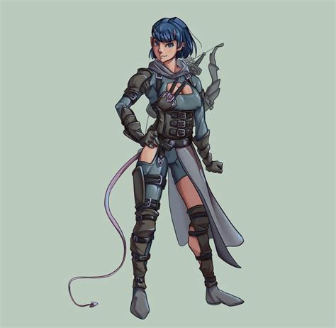 [oc] [art] Tiefling Rogue Commission Characterdrawing