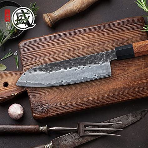 Mitsumoto Sakari Inch Japanese Santoku Chef Knife High Carbon