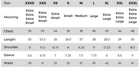 Men's Shirt Size Chart in India 2023