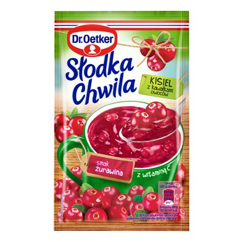 KISIEL Z OWOCAMI SŁODKA CHWILA SMAK ŻURAWINA 32 5G DR OETKER