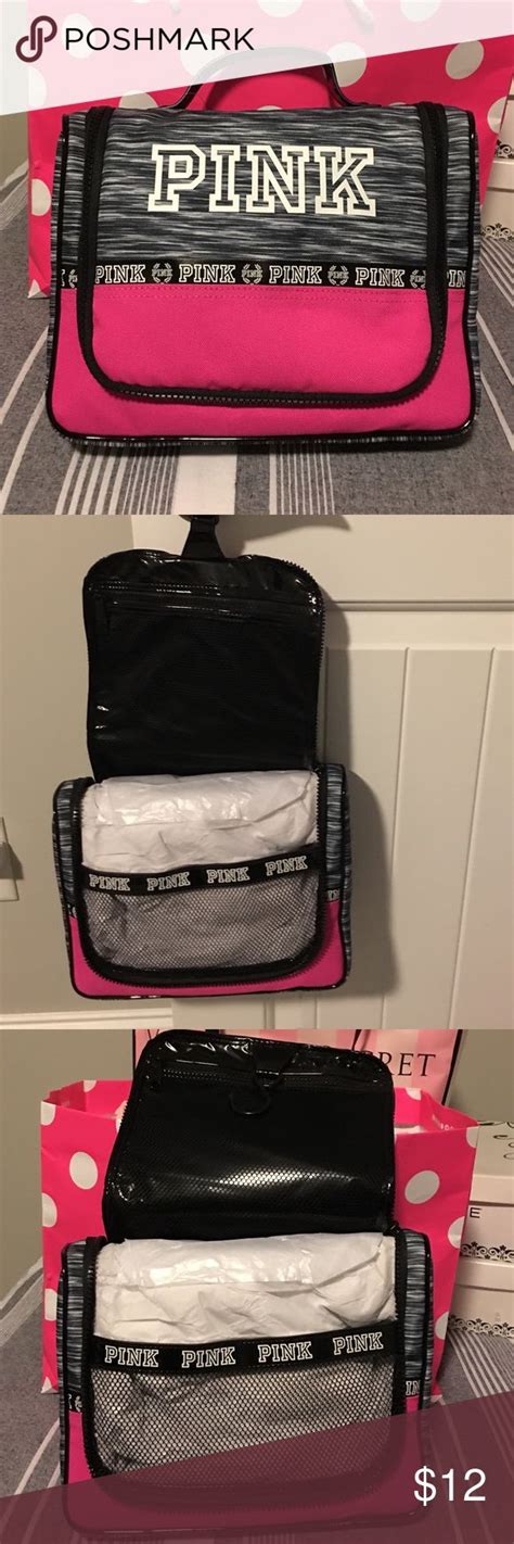 Nwt Victorias Secret Travel Hanging Makeup Bag Victoria Secret Zipper Bags Makeup Bag