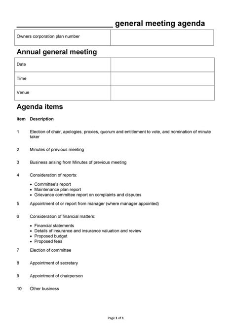 46 Effective Meeting Agenda Templates ᐅ TemplateLab