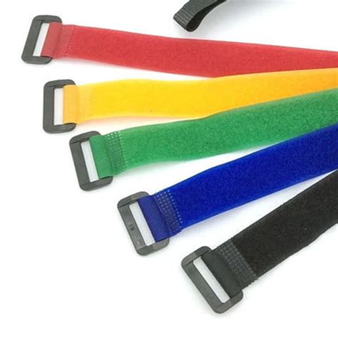 Hot Pcs Self Adhesive Reusable Cable Tie Nylon Fastener Hook And Loop