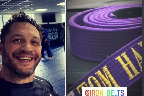 Tom Hardy Promoted To Purple Belt In Brazilian Jiu Jitsu