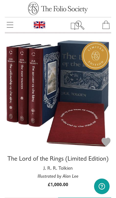 New Folio Society Limited Edition Of Lotr Rlotr