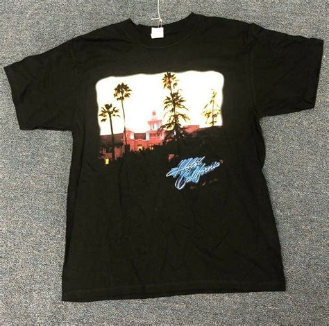 VINTAGE T SHIRT Eagles Hotel California Anvil Large B Gem