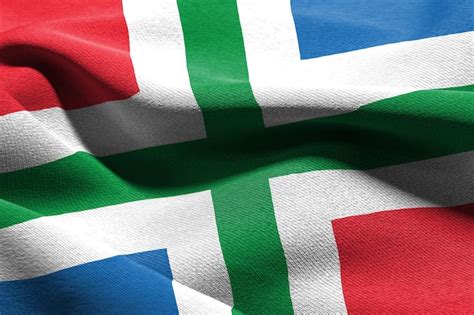 La Bandera Ilustrada En D De Groningen Es Una Regi N De Los Pa Ses