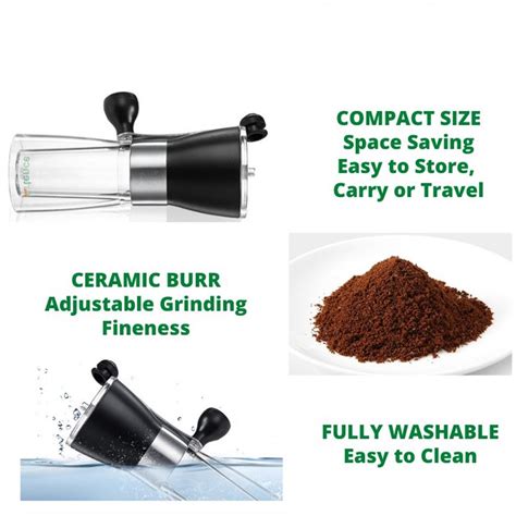 Buy Manual Coffee Grinder Ceramic Grinding Core Adjustable Grind Size