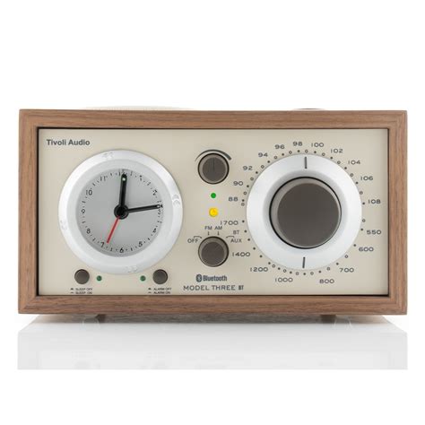 Tivoli Audio Model Three Bt Am Fm Bluetooth Clock Radio Walnut Beige