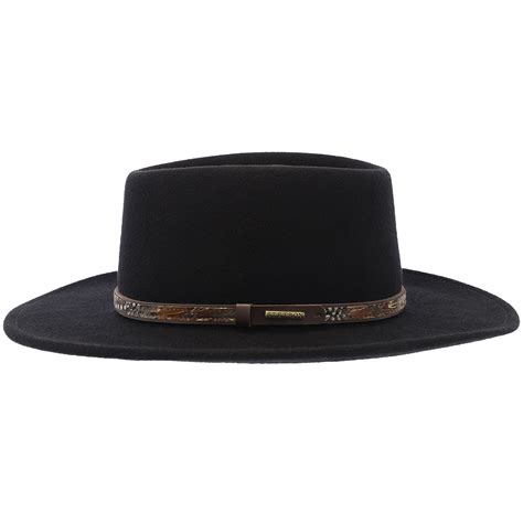 Kelso - Stetson Crushable Wool Felt Gambler Hat – Fashionable Hats