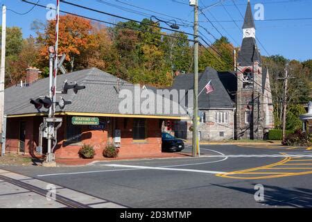 Stafford Springs CT downtown buildings Stock Photo - Alamy