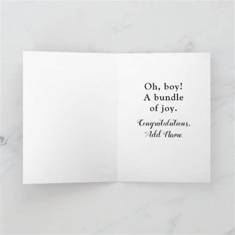 Baby Boy Congrats Card | Zazzle