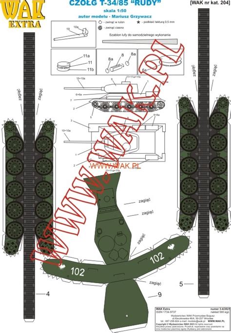 Papierov Model Tank T Rudy