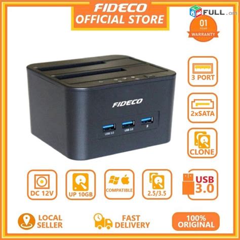 Fideco Sata Hard Drive Docking Station Usb Ssd Dock Station Dual