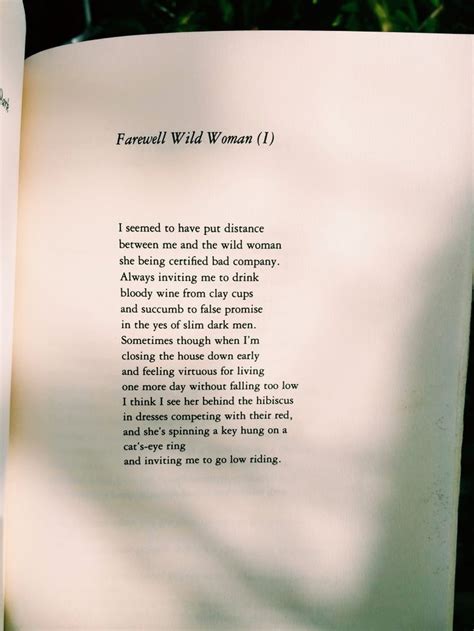 Farewell Wild Woman By Lorna Goodison