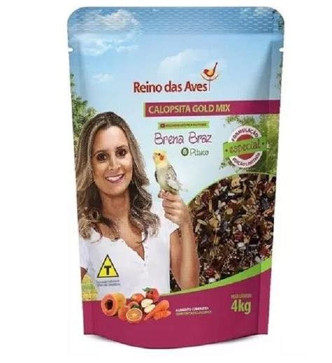 Ra O Calopsita Gold Mix Kg Reino Das Aves Madeiramadeira