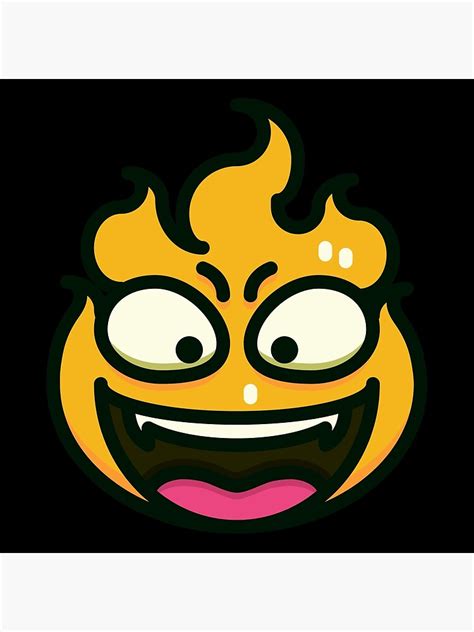 Flame Emoji Poster For Sale By Abrody99 Redbubble