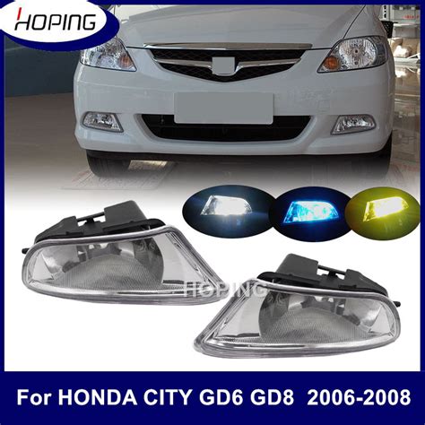 Front Bumper Fog Light For HONDA CITY GD8 2006 2007 2008 Grille Fog