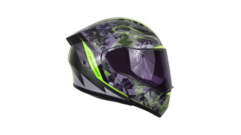 Casco Kov Wrap Verde Abatible Certificado Dot Para Moto