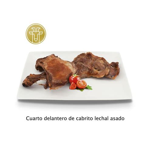 Plato De Elaborado De Cuarto Delantero De Cabrito Asado Lechal Food