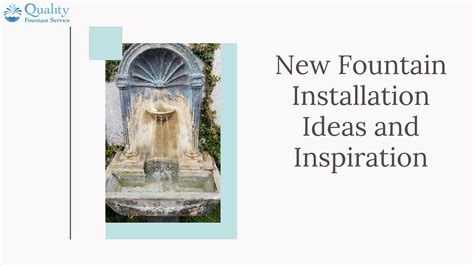 New Fountain Installation Ideas and Inspiration by Quality Fountain ...