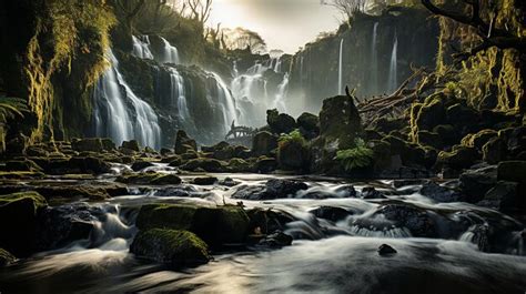 Premium Photo Epic Waterfall Long Exposure Photography Ireland