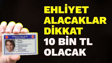 Ehliyet Alacaklar Dikkat Bin Tl Yi Ge Ecek Youtube