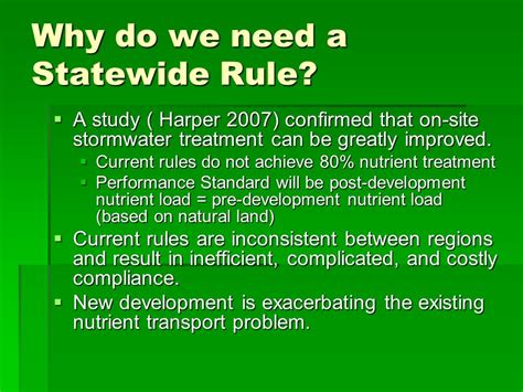 Floridas Unified Stormwater Rule Status Lake Okeechobee Wrac November