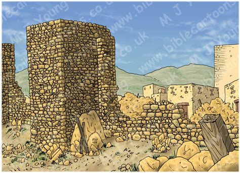 Background of Nehemiah 03 - Rebuilding Jerusalem's walls - Scene 02 ...