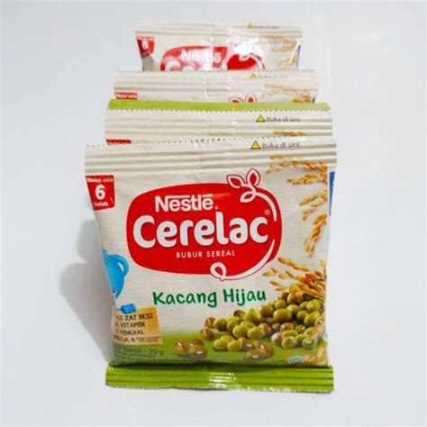 Jual Nestle Cerelac Kacang Hijau 20gr Sachet Bubur Bayi Isi 8 Pcs