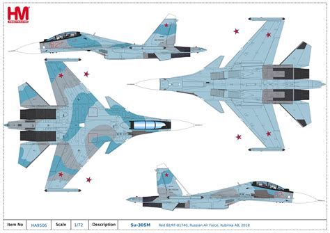 Hobby Master Ha9506 Sukhoi Su 30sm Red 82rf 81740 Russian Air Force