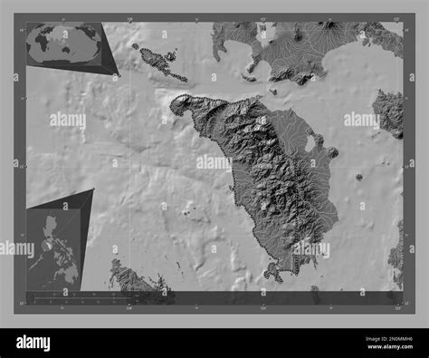 occidental mindoro province  philippines bilevel elevation map